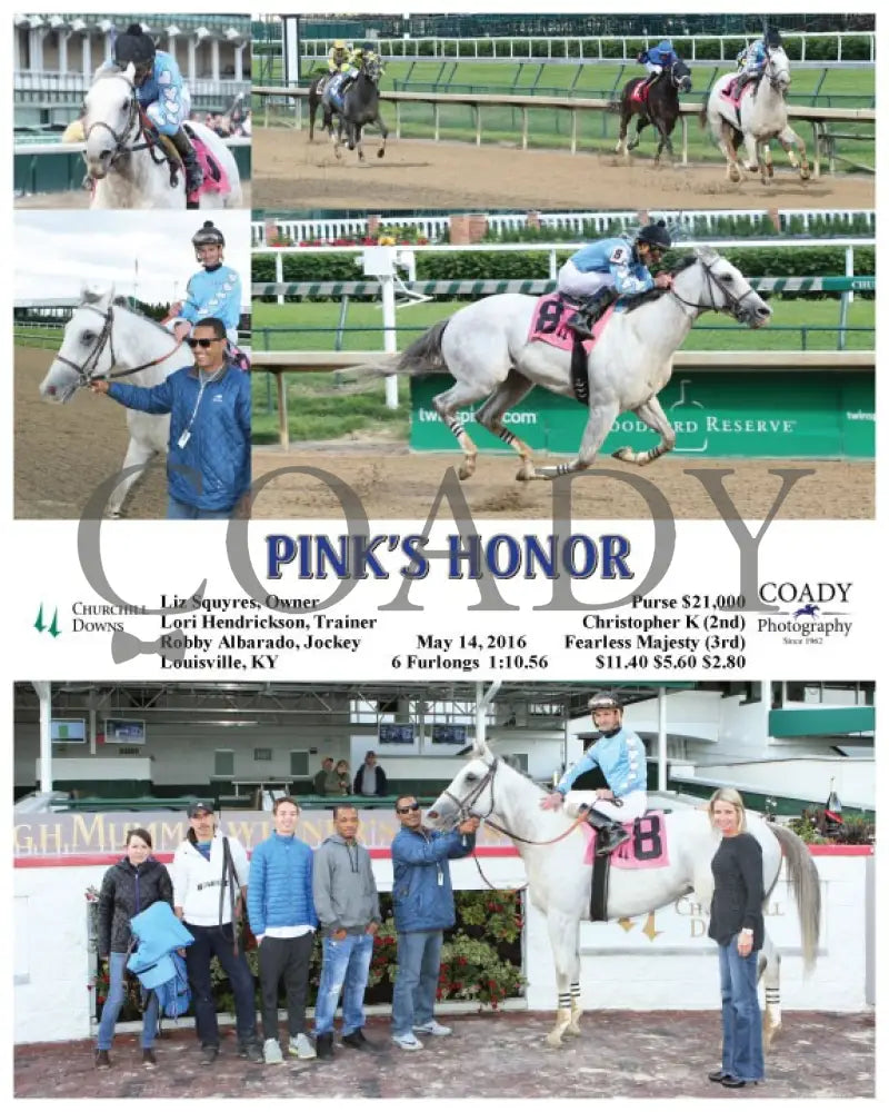 Pink’s Honor - 051416 Race 11 Cd Churchill Downs
