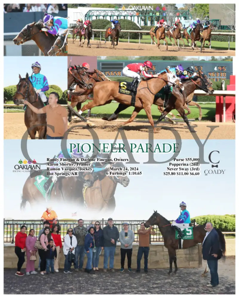 Pioneer Parade - 03 - 24 - 24 R08 Op Oaklawn Park