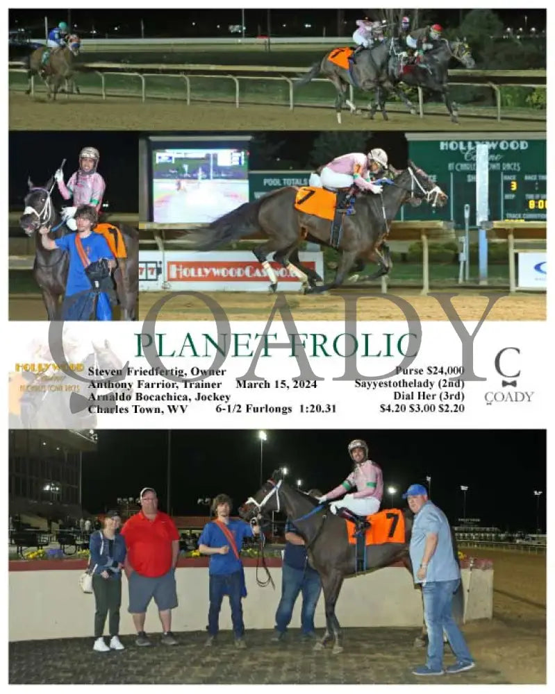 Planet Frolic - 03 - 15 - 24 R03 Ct Hollywood Casino At Charles Town Races