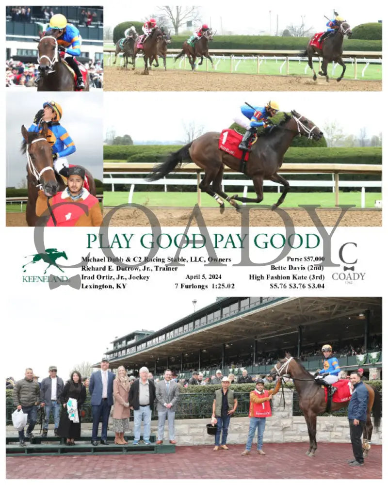 Play Good Pay - 040524 Race 01 Kee Keeneland