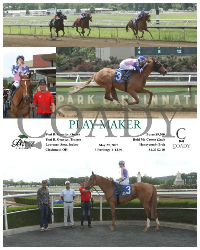 PLAY MAKER - 052925 - Race 01 - BTP Belterra Park
