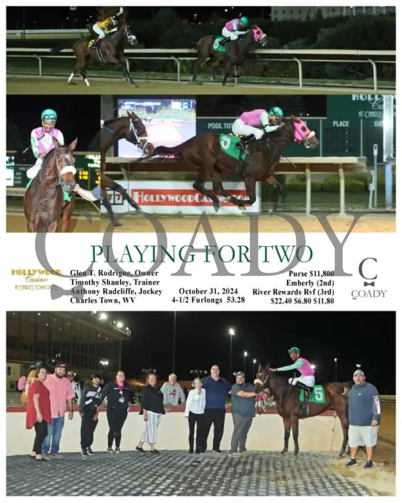 Playing For Two - 10-31-24 R01 Ct Hollywood Casino At Charles Town Races