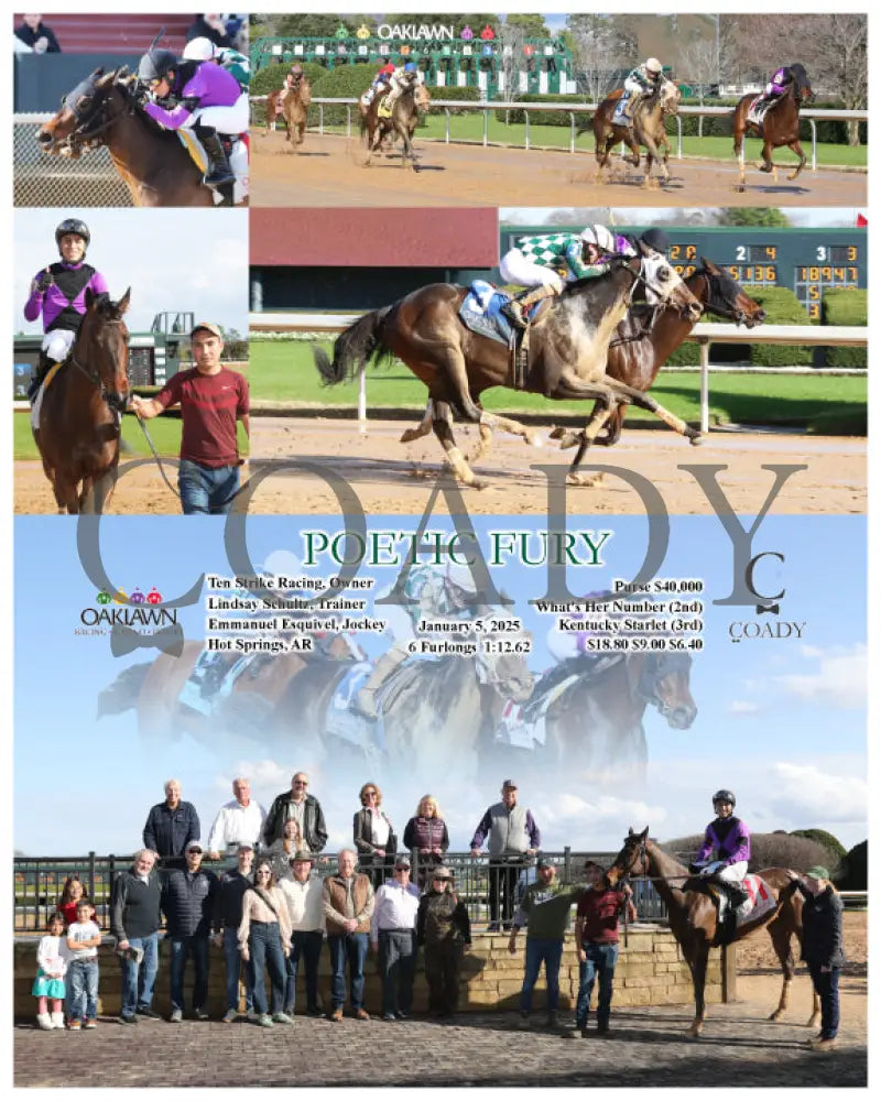 Poetic Fury - 01-05-25 R04 Op Oaklawn Park