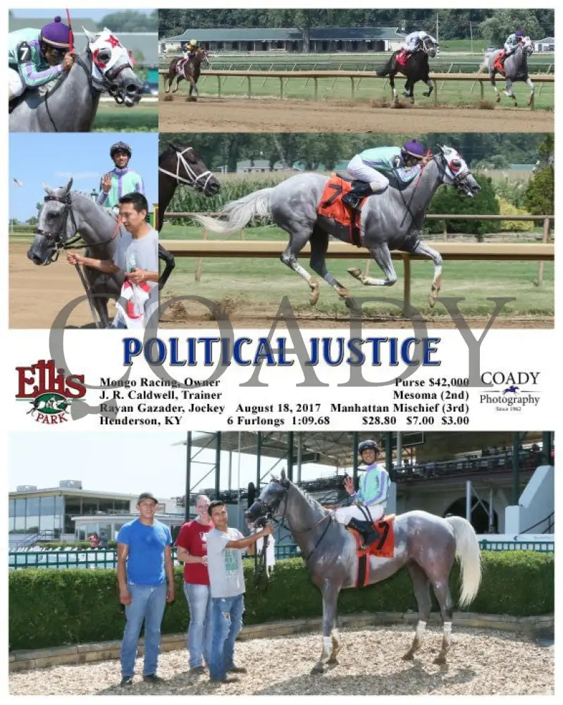 Political Justice - 081817 Race 05 Elp Ellis Park