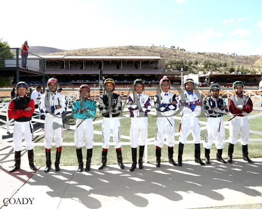 POLITICAL TWIST - Ruidoso Quarter Horse Futurity - 06-08-25 - R10 - Ruidoso Downs - Jockey Photo 01 - Victoria Salazar