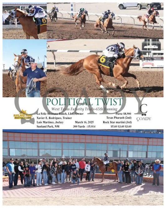 POLITICAL TWIST - West Texas Futurity Trials-65th Running - 03-16-25 - R11 - SUN Sunland Park