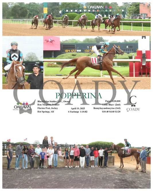 POPPERINA - 041925 - Race 08 - OP Oaklawn Park