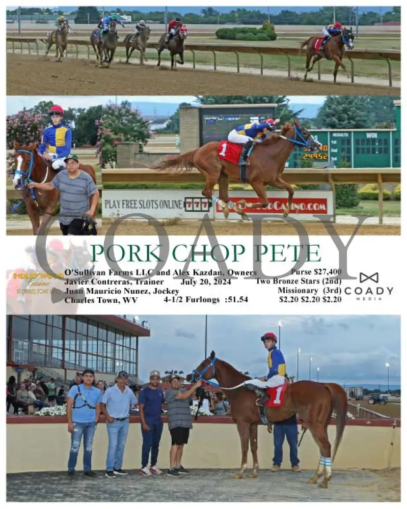 Pork Chop Pete - 07-20-24 R01 Ct Hollywood Casino At Charles Town Races