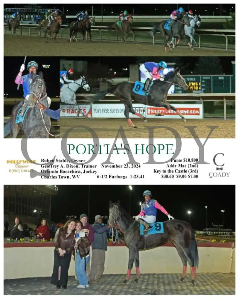 Portia’s Hope - 11-23-24 R06 Ct Hollywood Casino At Charles Town Races