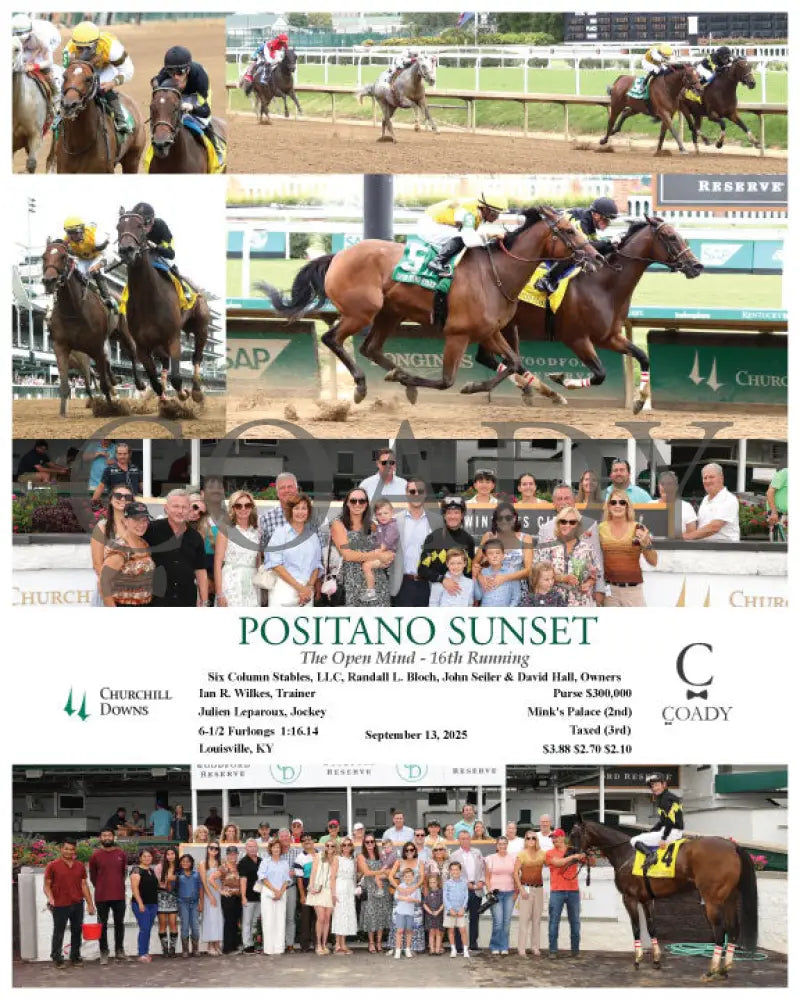 POSITANO SUNSET - The Open Mind - 16th Running - 09-13-25 - R09 - CD - Coady Media - Kurtis Coady Photography