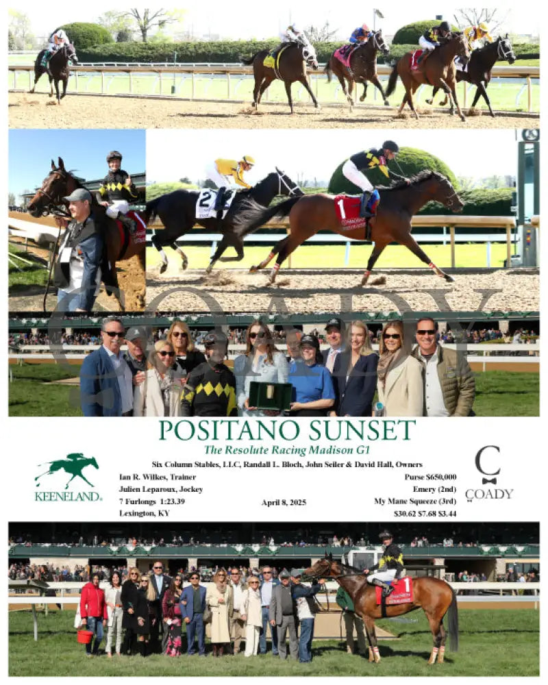POSITANO SUNSET - The Resolute Racing Madison G1 - 04-08-25 - R08 - Keeneland Race Course Keeneland