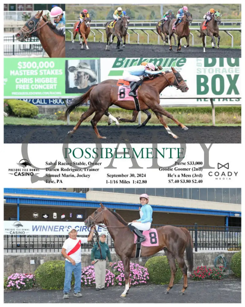 Possiblemente - 09-30-24 R07 Pid Presque Isle Downs