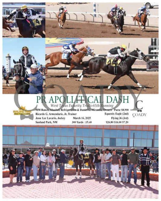 PR APOLLITICAL DASH - West Texas Futurity Trials-65th Running - 03-16-25 - R05 - SUN Sunland Park