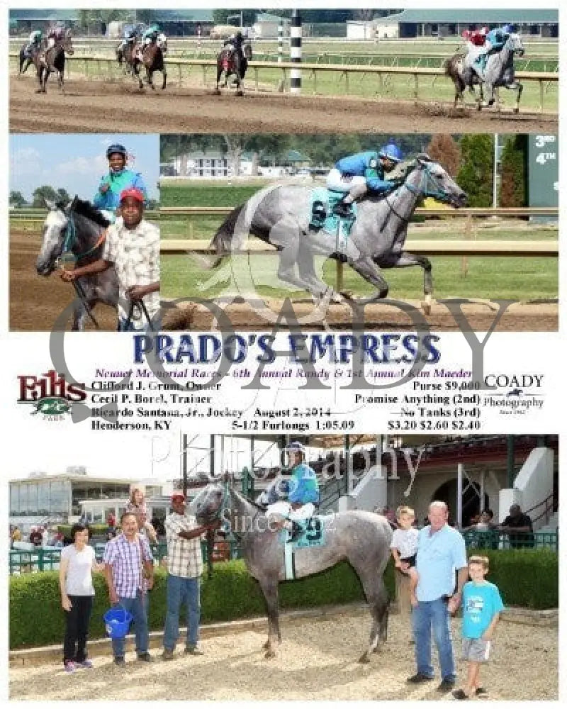 Prado’s Empress - 080214 Race 07 Elp Ellis Park