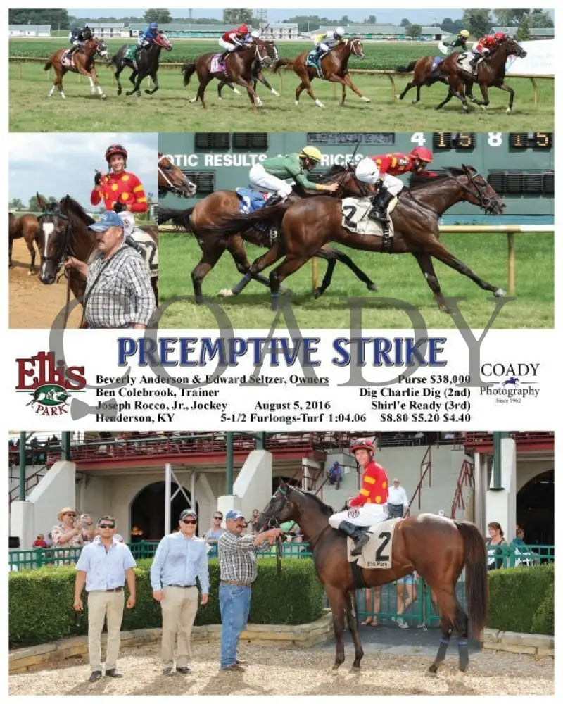Preemptive Strike - 080516 Race 06 Elp Ellis Park