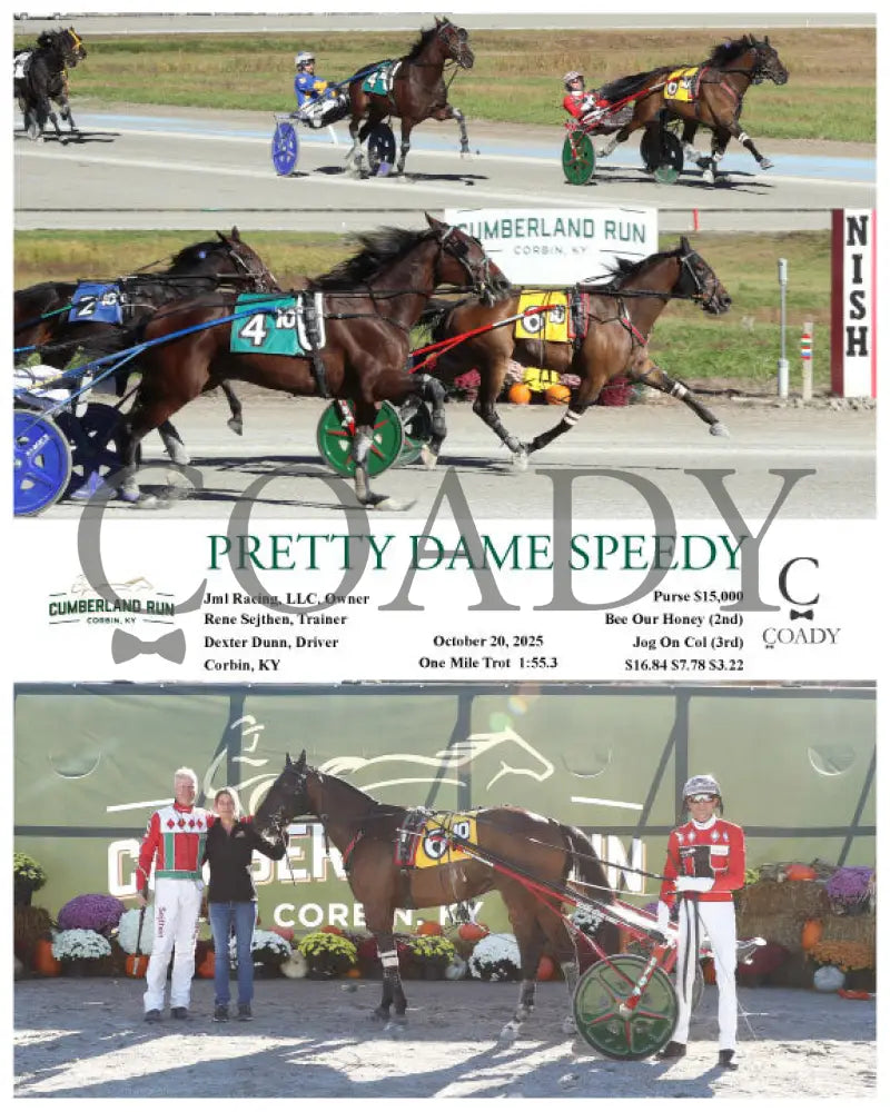 PRETTY DAME SPEEDY - 10-20-25 - R10 - CMR Presque Isle Downs
