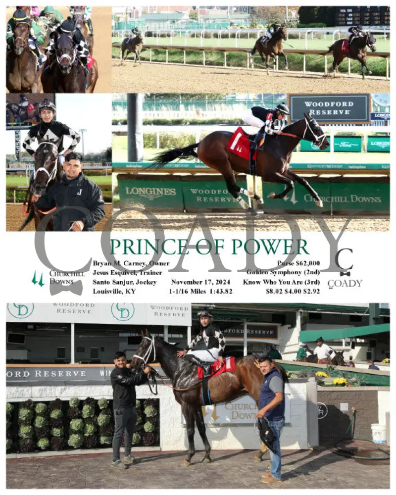 Prince Of Power - 11-17-24 R03 Cd Churchill Downs