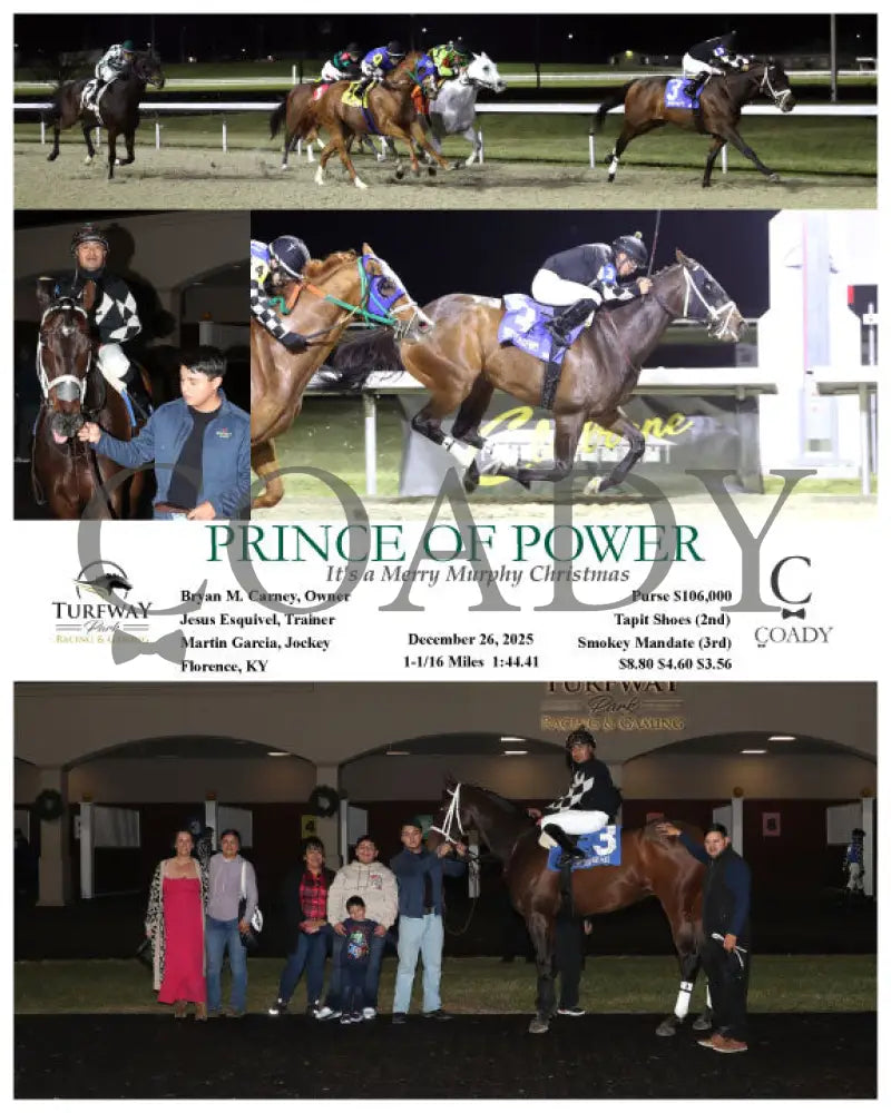 PRINCE OF POWER - 122625 - Race 06 - TP - Coady Media - Kurtis Coady Photography