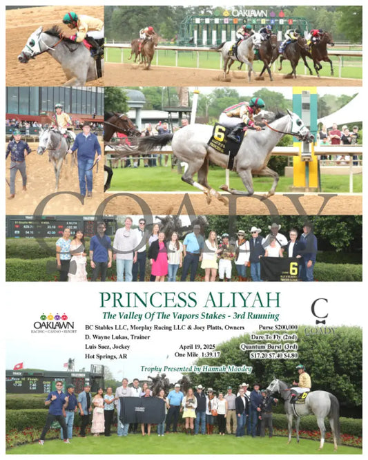 PRINCESS ALIYAH - The Valley Of The Vapors Stakes - 3rd Running - 04-19-25 - R10 - OP Oaklawn Park