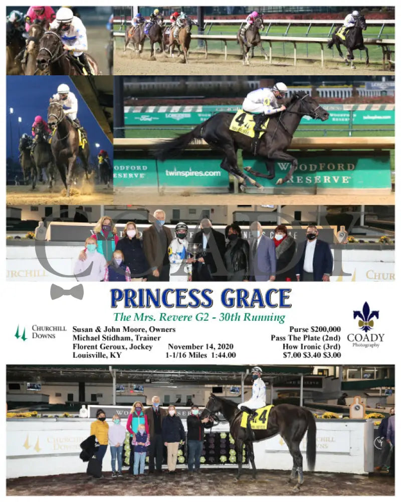Princess Grace - The Mrs. Revere G2 30Th Running 11-14-20 R10 Cd Churchill Downs