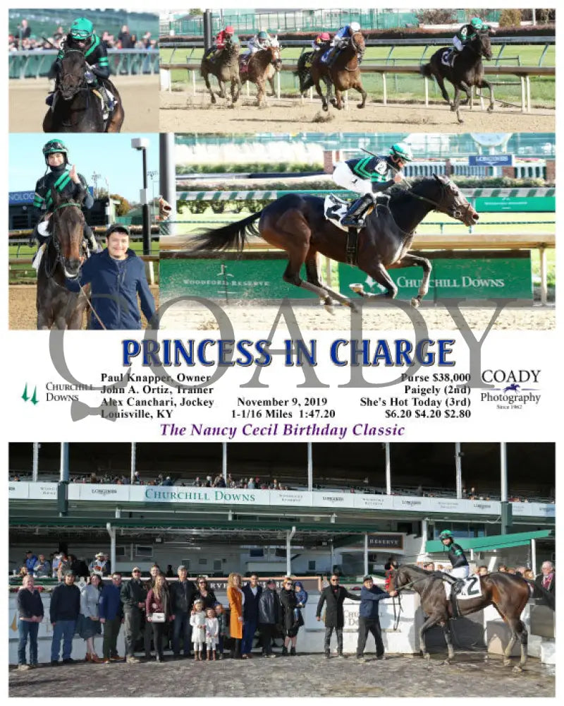 Princess In Charge - 11-09-19 R05 Cd Churchill Downs