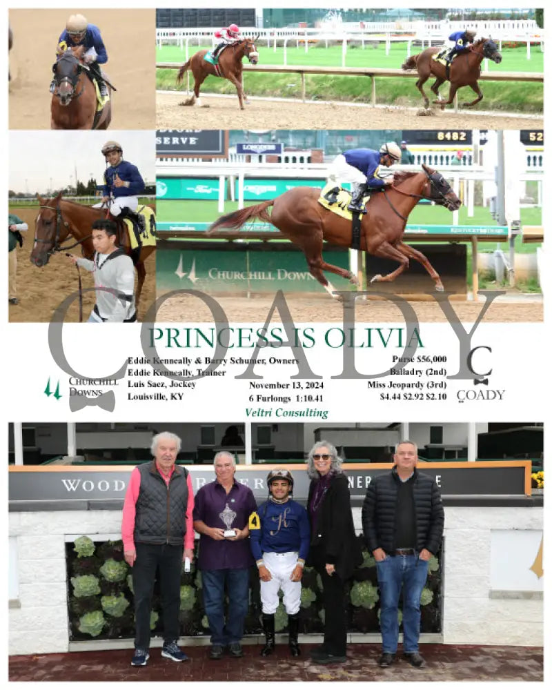Princess Is Olivia - 11-13-24 R04 Cd Group Churchill Downs