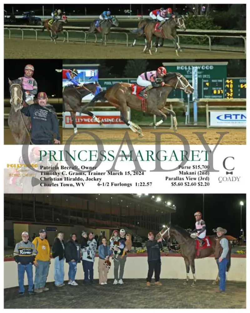 Princess Margaret - 03 - 15 - 24 R04 Ct Hollywood Casino At Charles Town Races