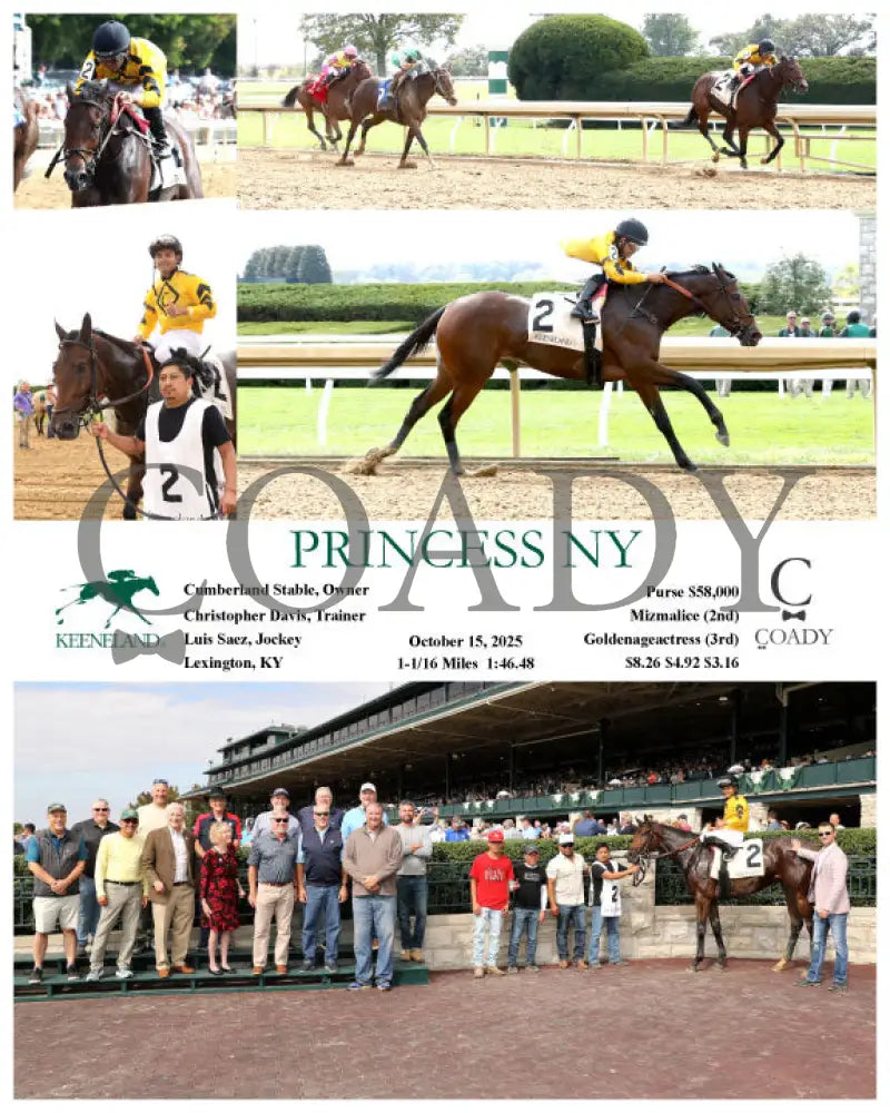 PRINCESS NY - 101525 - Race 03 - KEE Keeneland