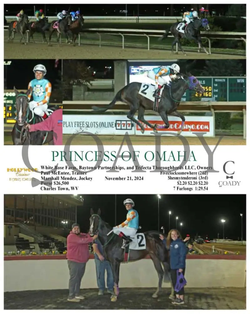 Princess Of Omaha - 11-21-24 R01 Ct Hollywood Casino At Charles Town Races