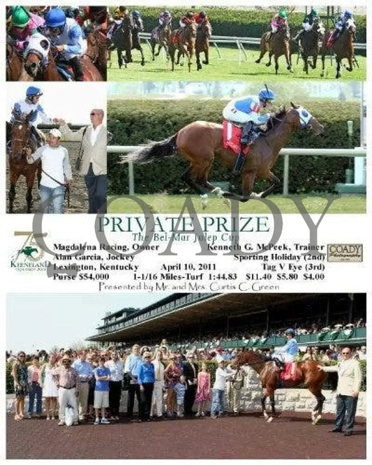 Private Prize - 041011 -The Bel-Mar Julep Cup Race Keeneland