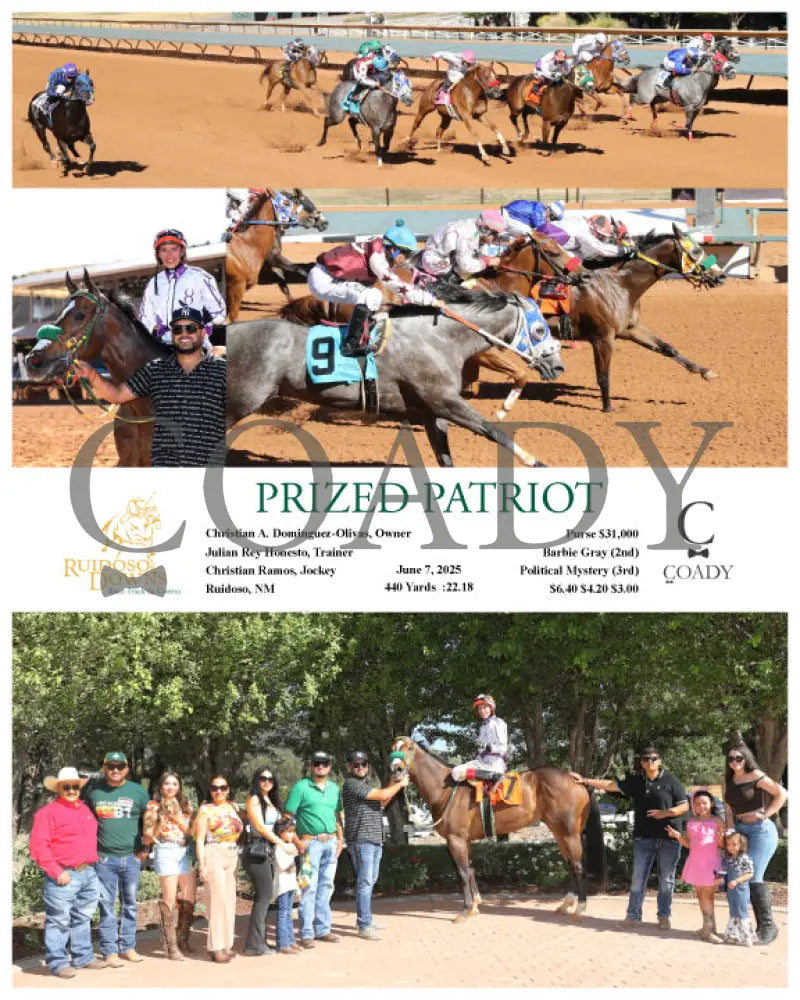 PRIZED PATRIOT - 06-07-25 - R09 - RUI Ruidoso Downs