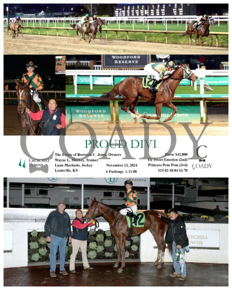 Proud Divi - 111324 Race 10 Cd Churchill Downs