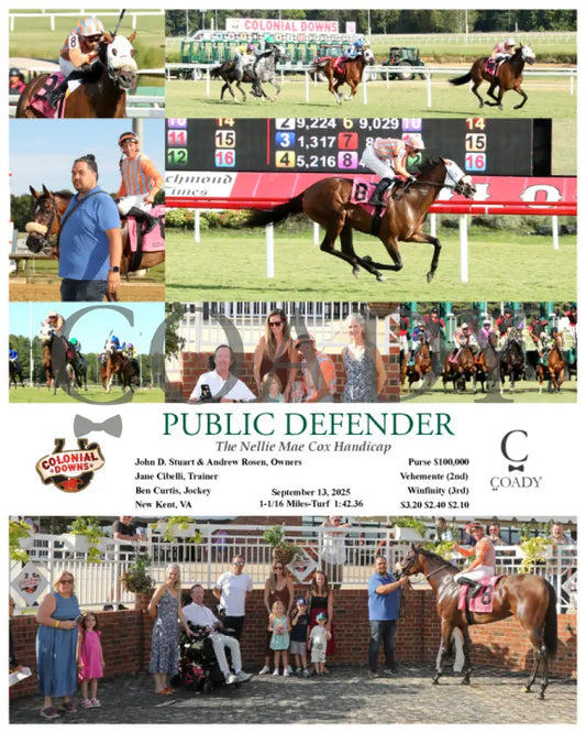 PUBLIC DEFENDER - The Nellie Mae Cox Handicap - 09-13-25 - CNL - Coady Media - Kurtis Coady Photography