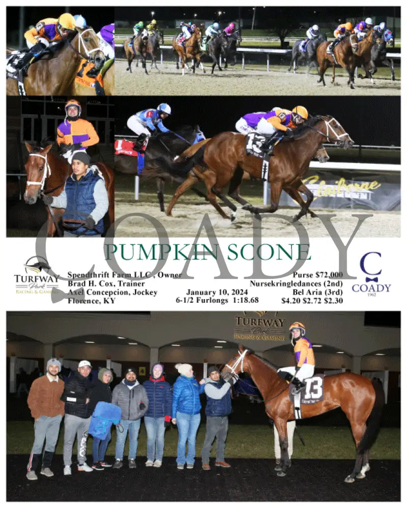 Pumpkin Scone - 01-10-24 R08 Tp Turfway Park