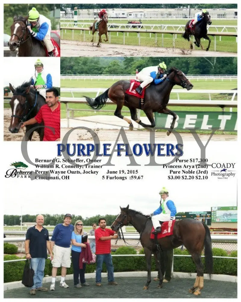 Purple Flowers - 061915 Race 01 Btp Belterra Park