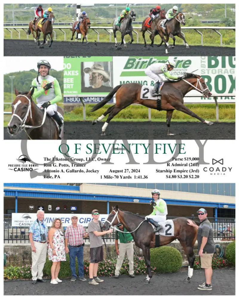 Q F Seventy Five - 08-27-24 R07 Pid Presque Isle Downs