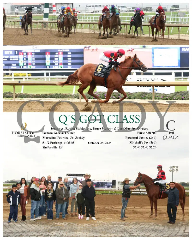Q’S GOT CLASS - 102525 - Race 01 - IND Indiana Grand