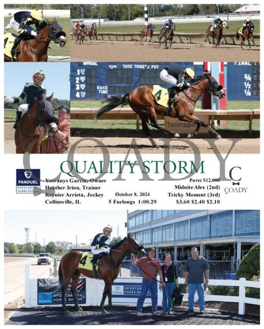 Quality Storm - 10-08-24 R01 Fan Fanduel Sportsbook Horse Racing