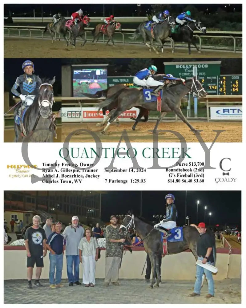 Quantico Creek - 09-14-24 R02 Ct Hollywood Casino At Charles Town Races