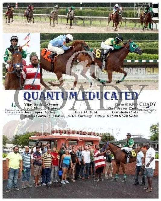 Quantum Educated - 061414 Race 08 Crc Calder Course