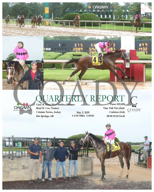 QUARTERLY REPORT - 05-02-25 - R09 - OP Oaklawn Park
