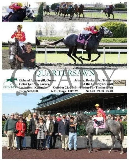 Quartersawn - 102110 Keeneland