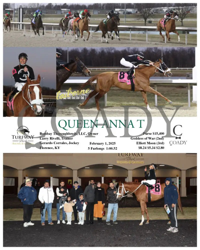 Queen Anna T - 020125 Race 01 Tp Turfway Park