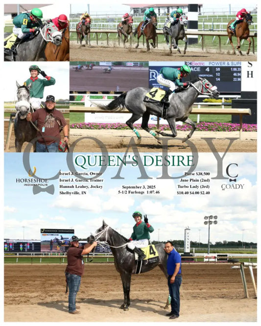 QUEEN’S DESIRE 09 03 25 R04 IND Indiana Grand