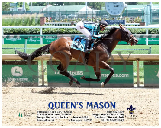 Queen’s Mason - 06-06-20 R05 Cd Action Churchill Downs