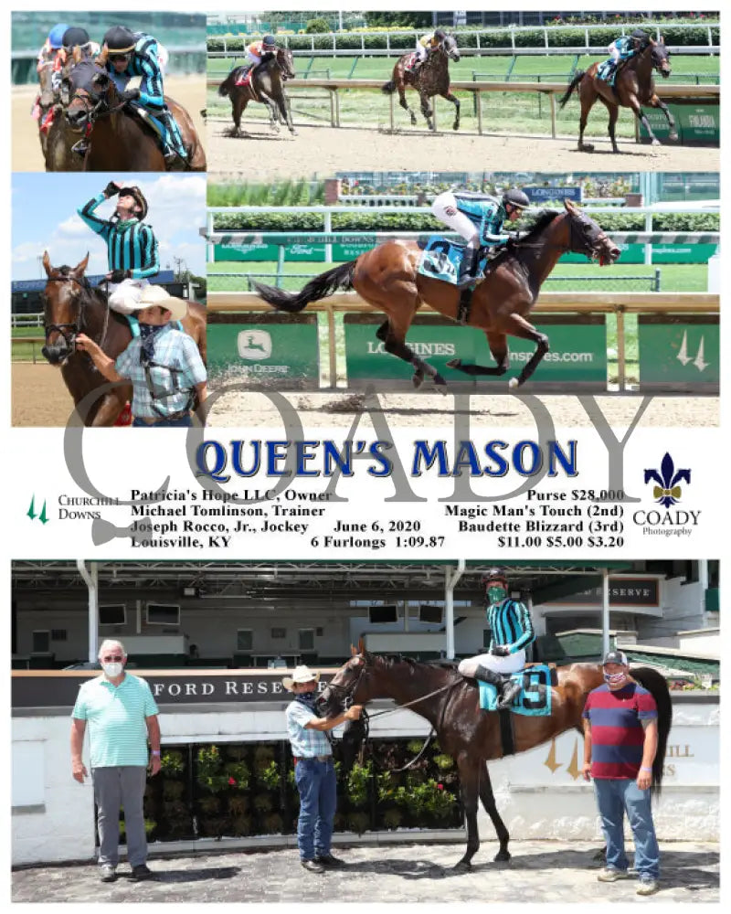 Queen’s Mason - 06-06-20 R05 Cd Churchill Downs