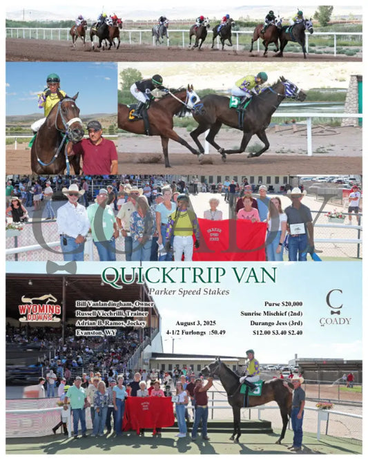 QUICKTRIP VAN - Parker Speed Stakes - 08-03-25 - R09 - WYO Wyoming Downs