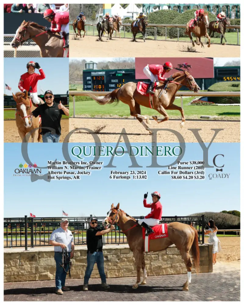 Quiero Dinero - 02-23-24 R01 Op Oaklawn Park