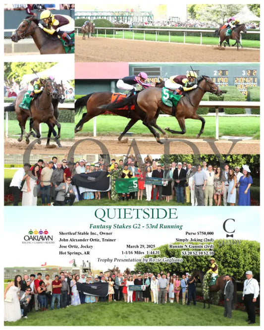 QUIETSIDE - Fantasy Stakes G2 - 53rd Running - 03-29-25 - R12 - OP Oaklawn Park