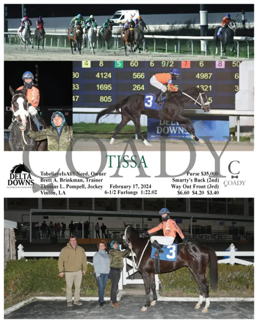 Race 05 Tissa 021724 Delta Downs